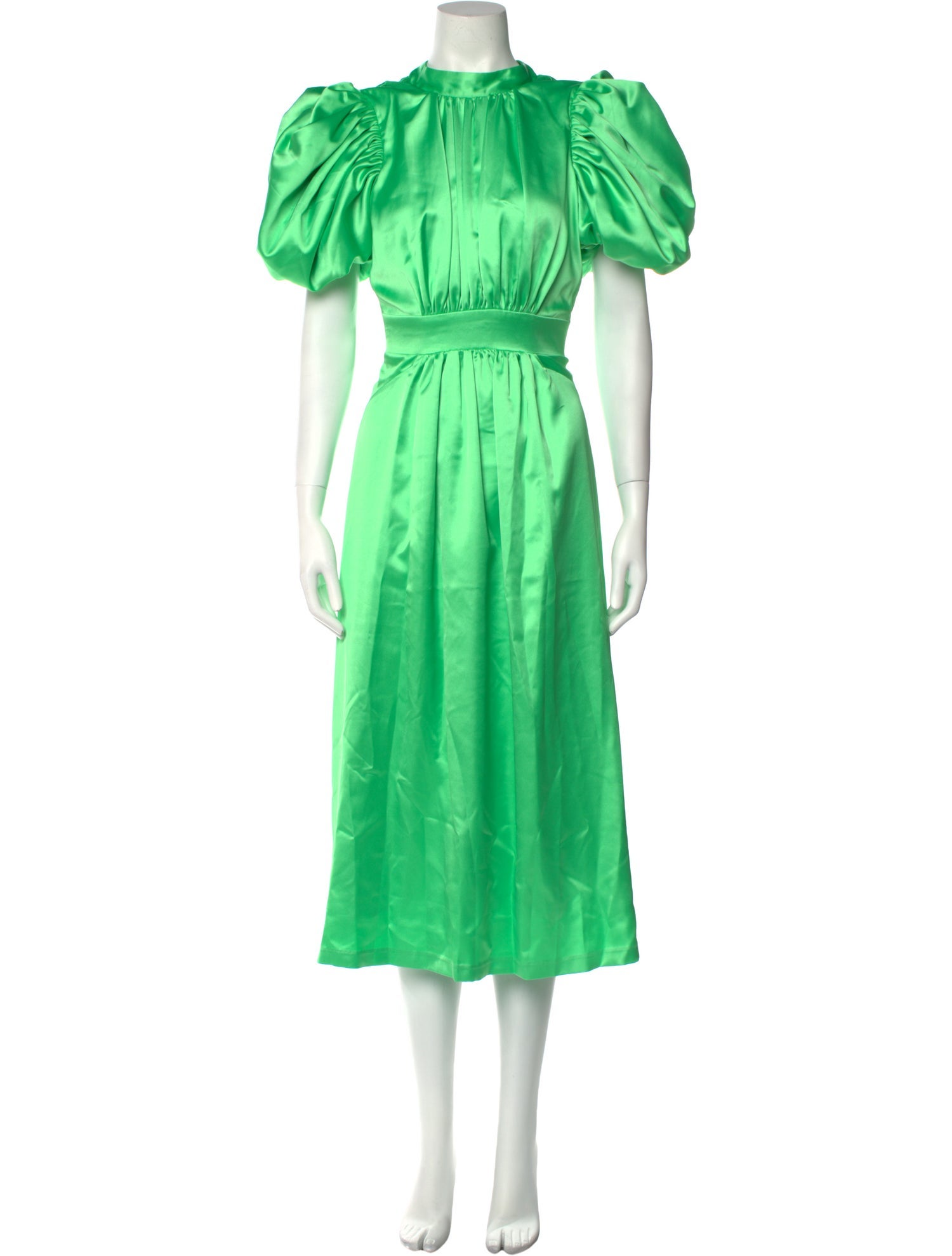 ROTATE Birger Christensen Crew Neck Long Dress