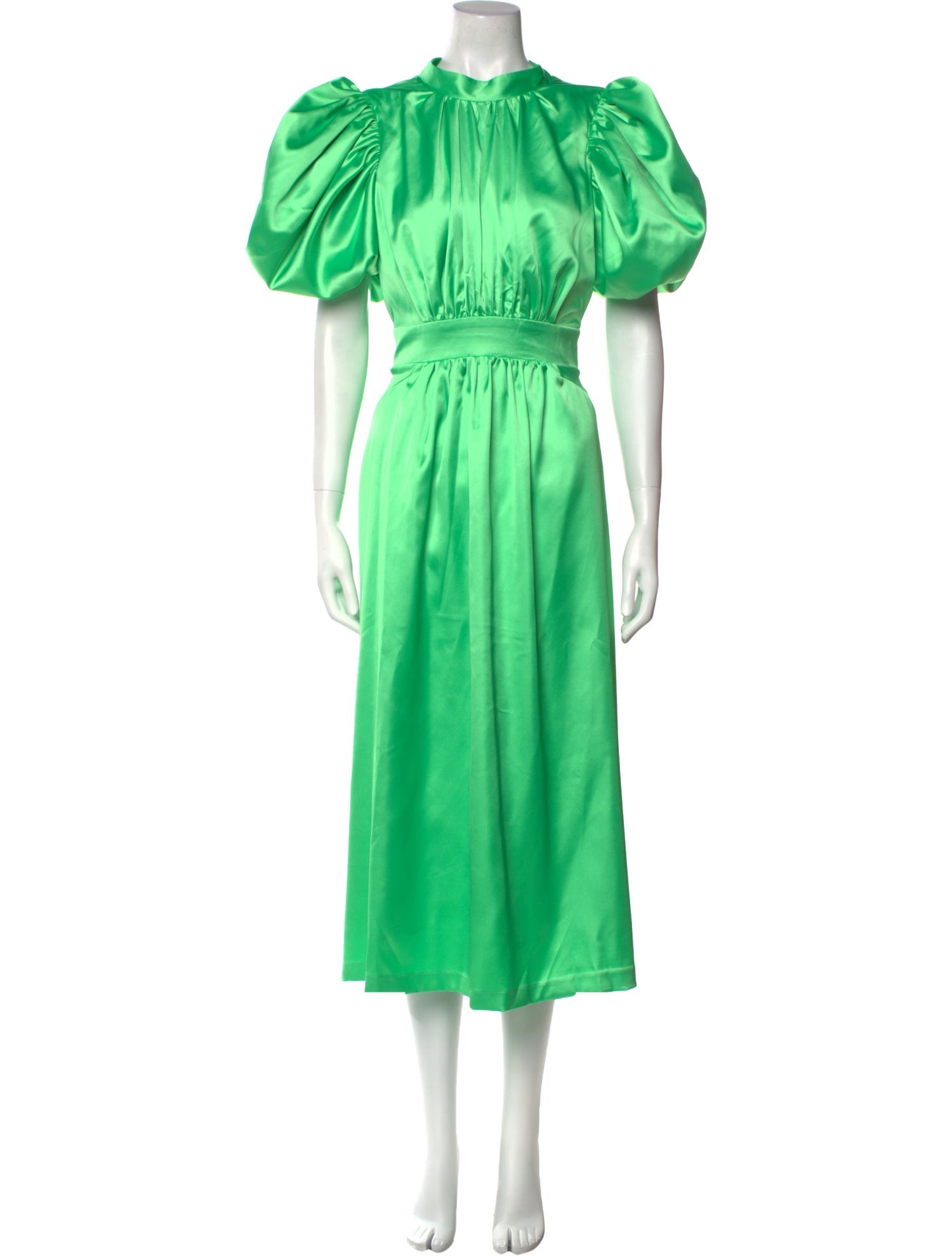 ROTATE Birger Christensen Mock Neck Long Dress