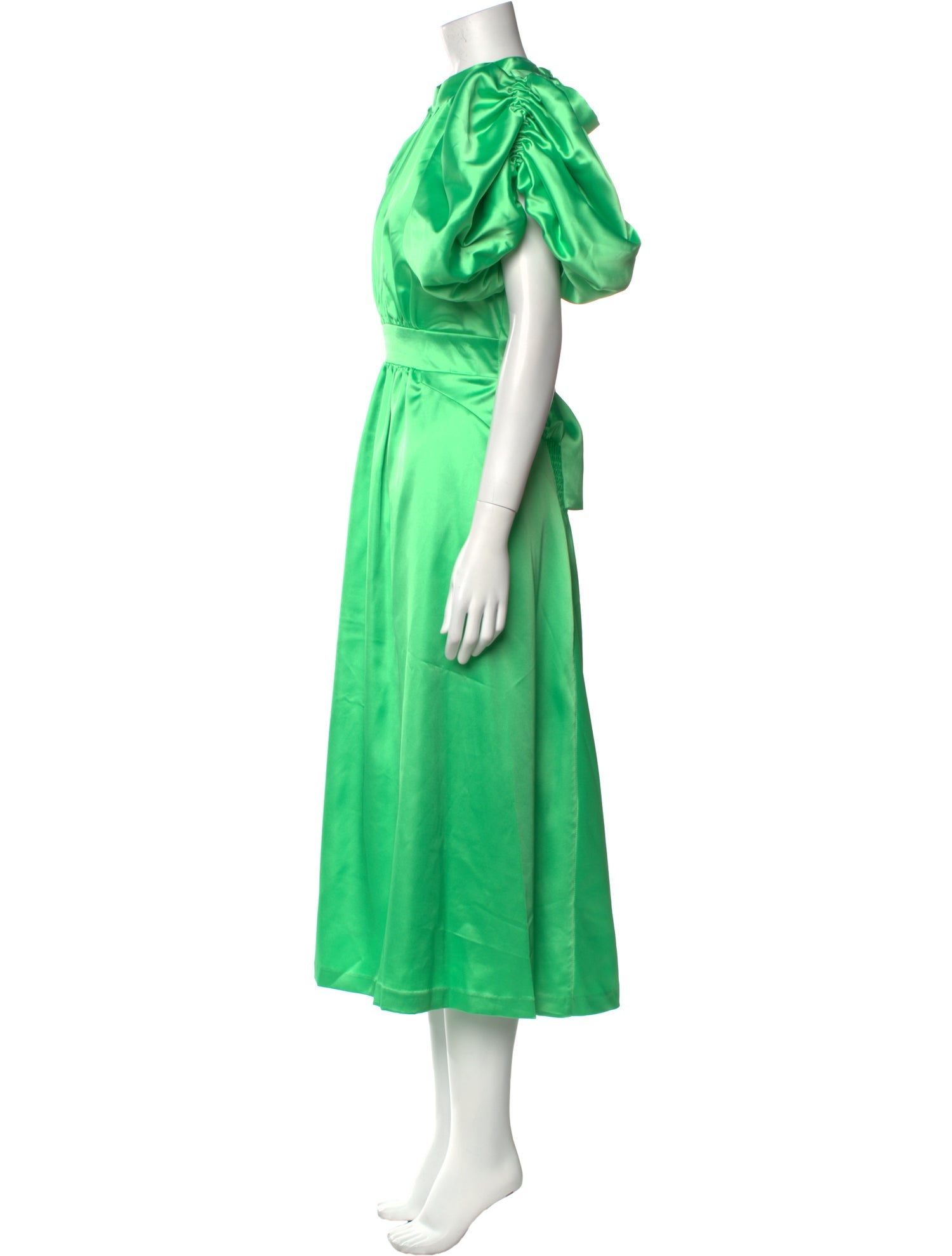 ROTATE Birger Christensen Mock Neck Long Dress