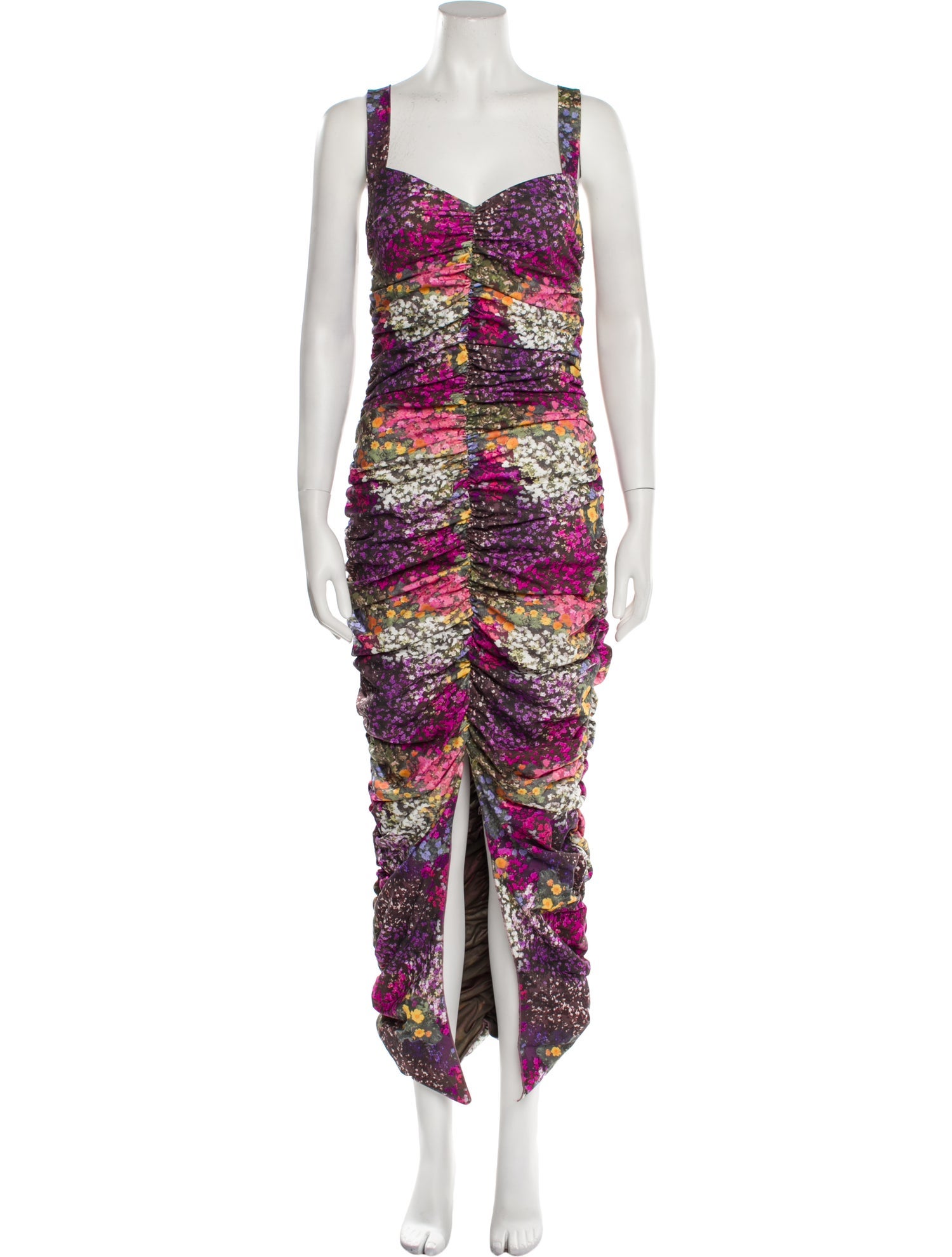 ROTATE Birger Christensen Printed Long Dress