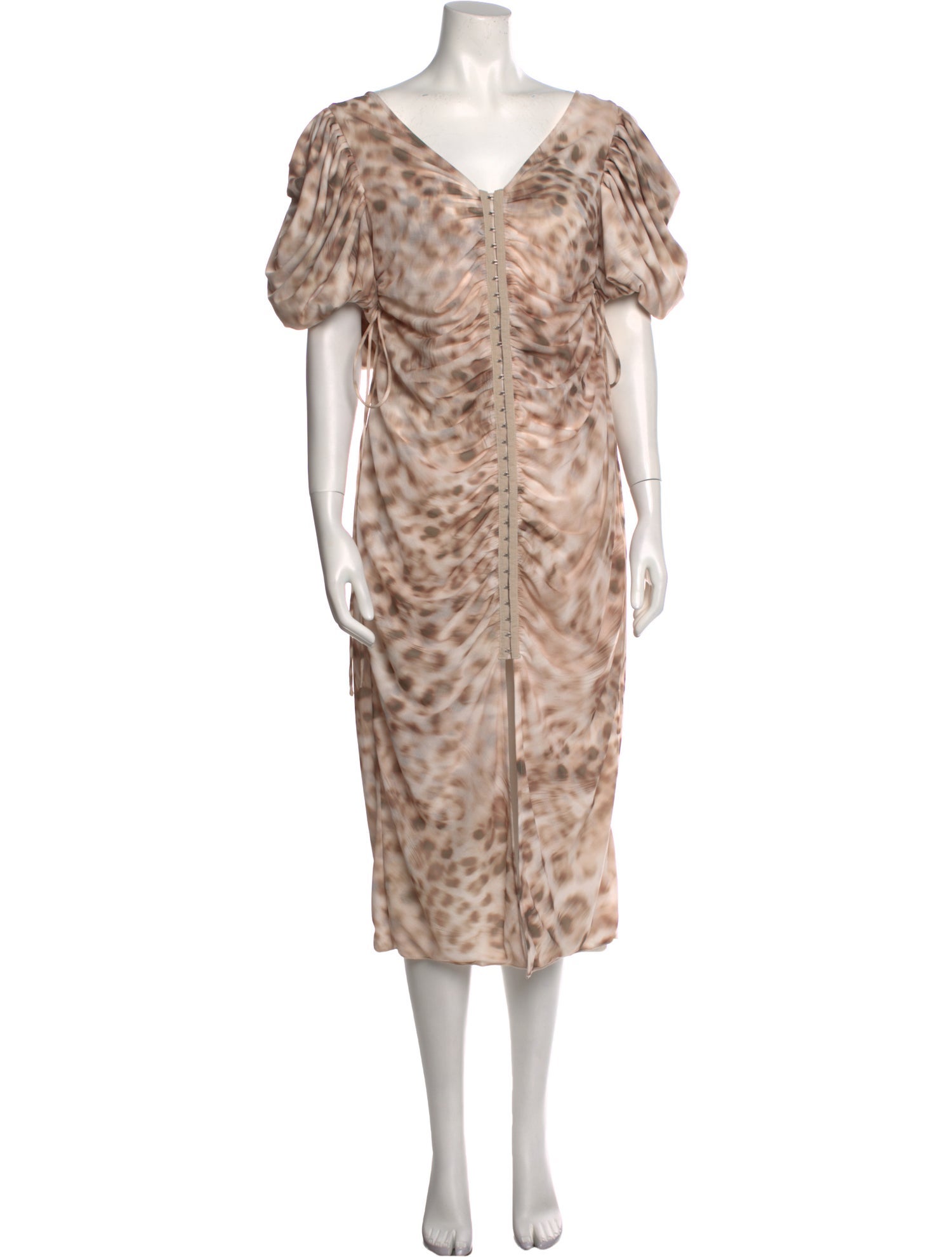 ROTATE Birger Christensen Animal Print Long Dress w/ Tags