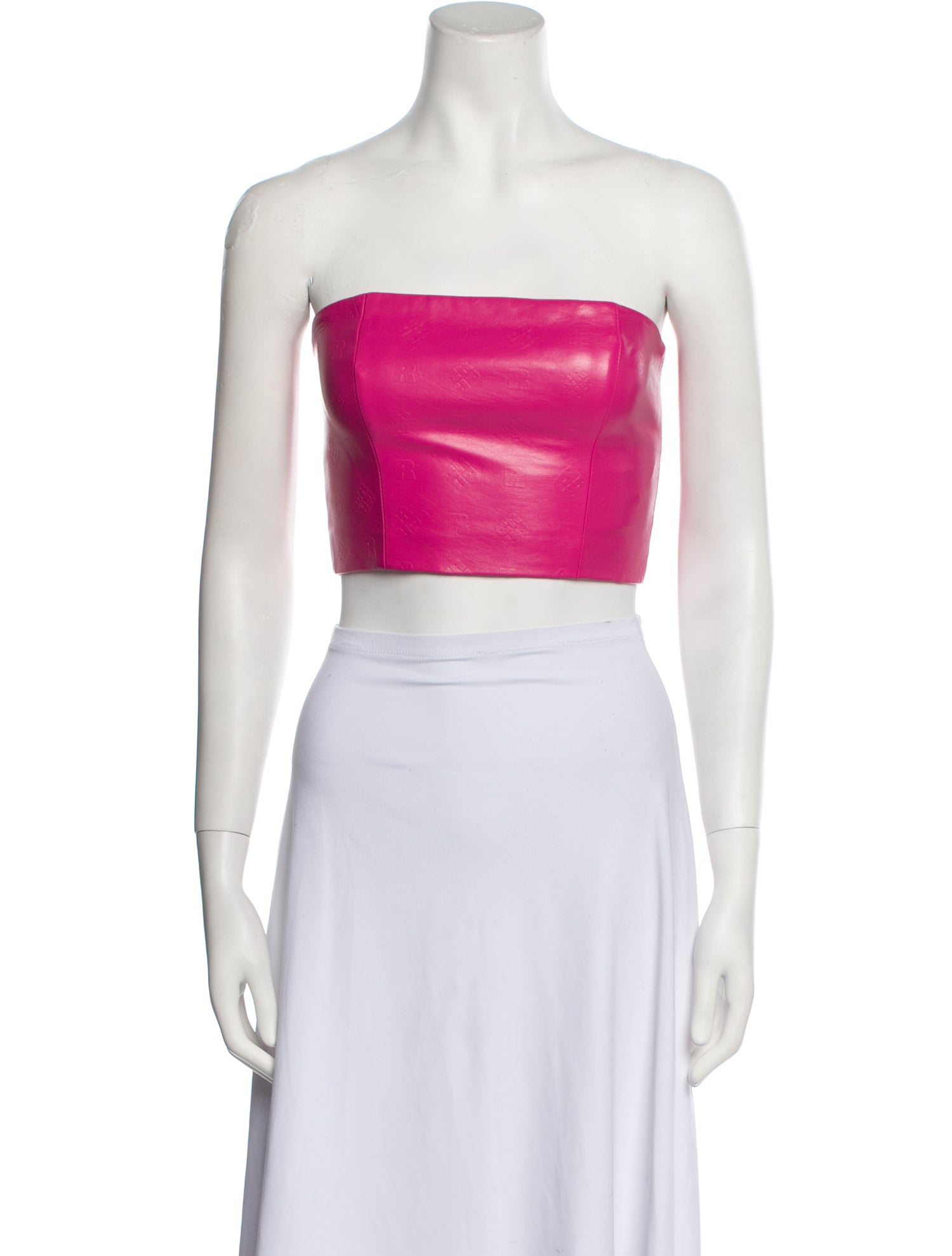 ROTATE Birger Christensen Strapless Crop Top