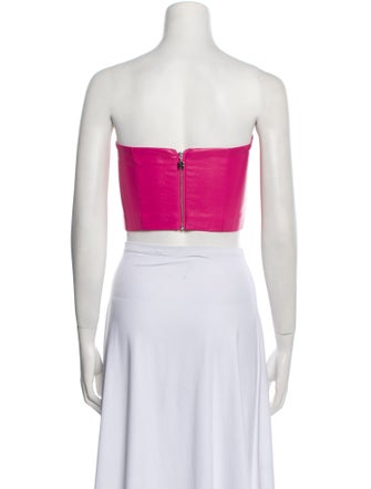 ROTATE Birger Christensen Strapless Crop Top