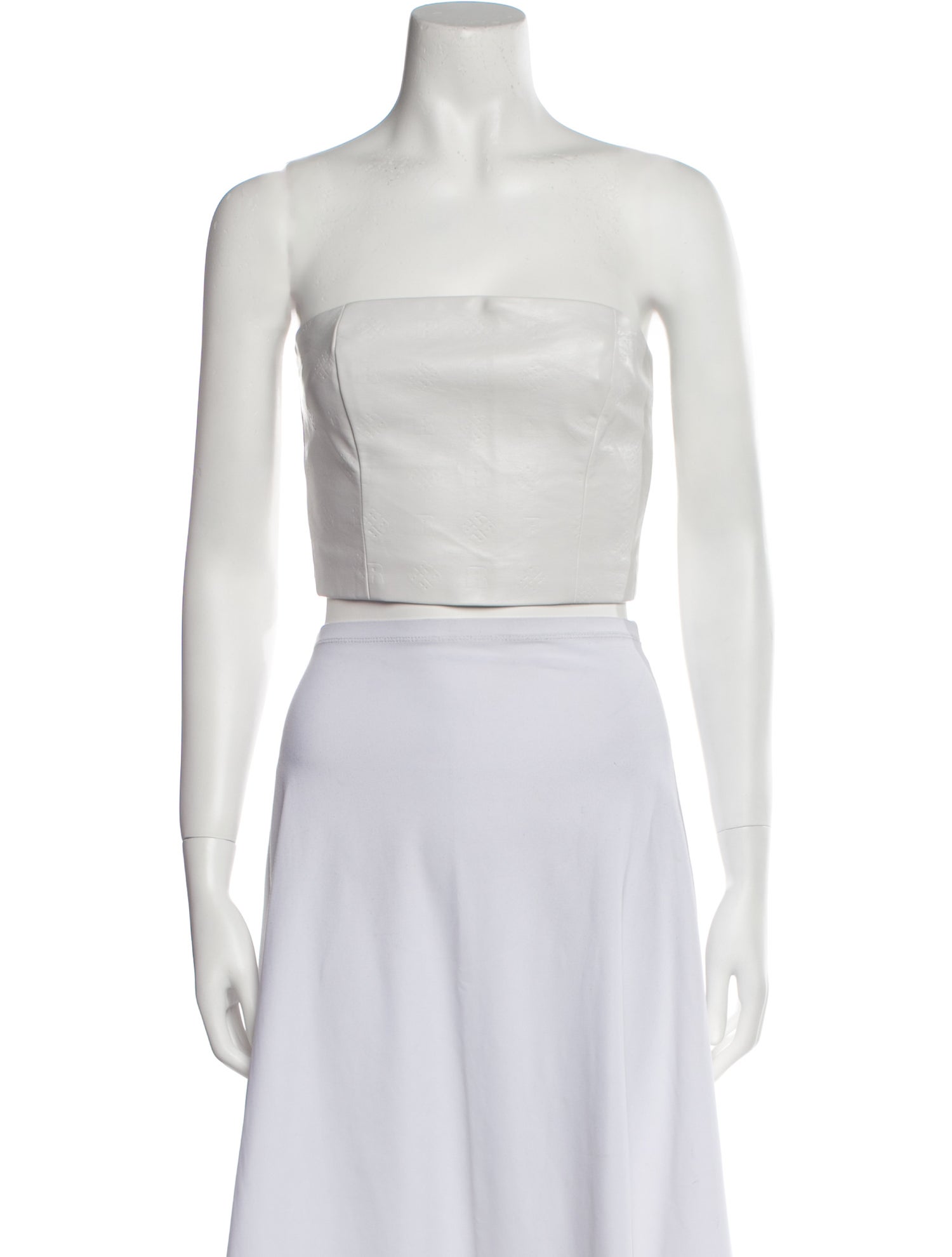 ROTATE Birger Christensen Strapless Crop Top