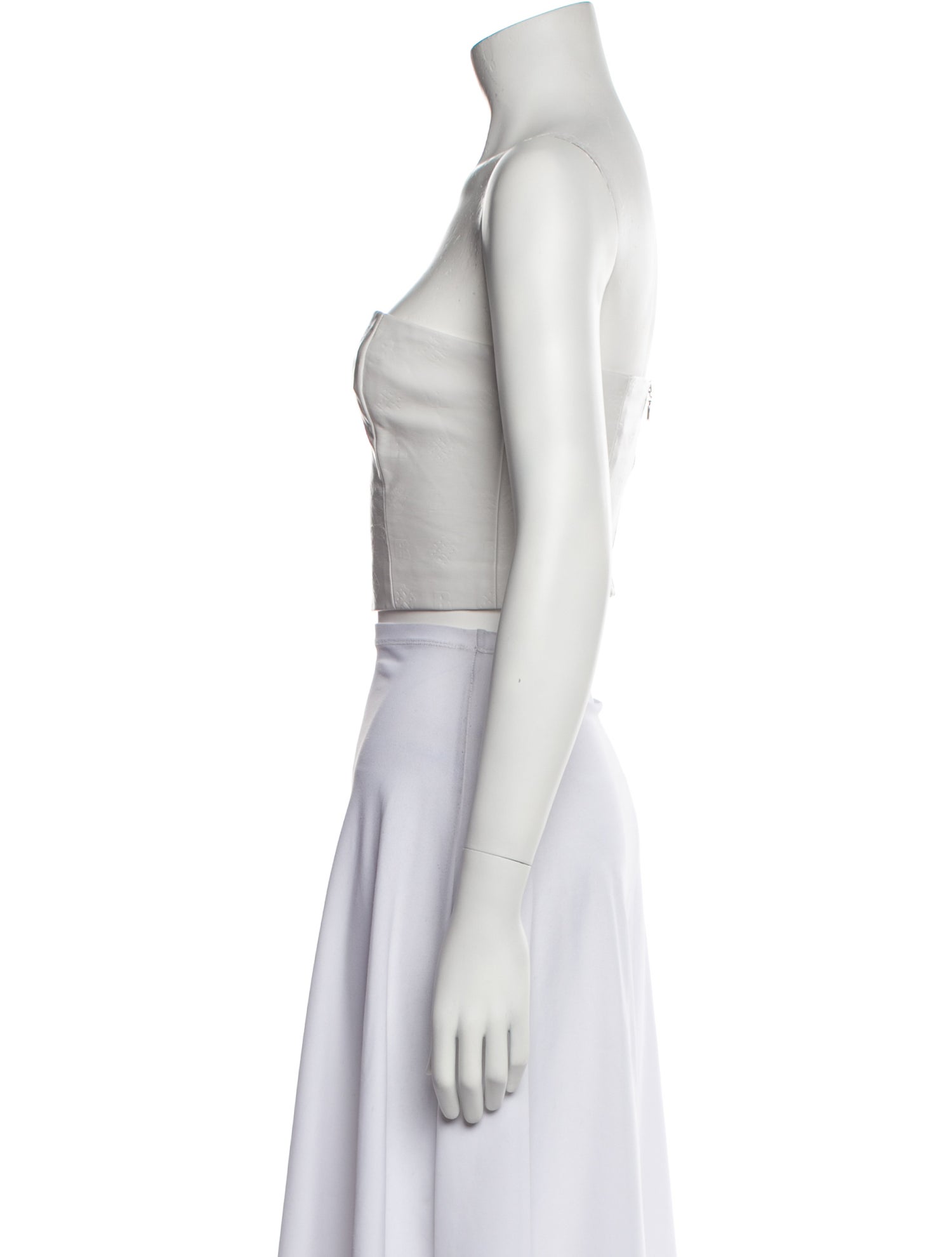 ROTATE Birger Christensen Strapless Crop Top