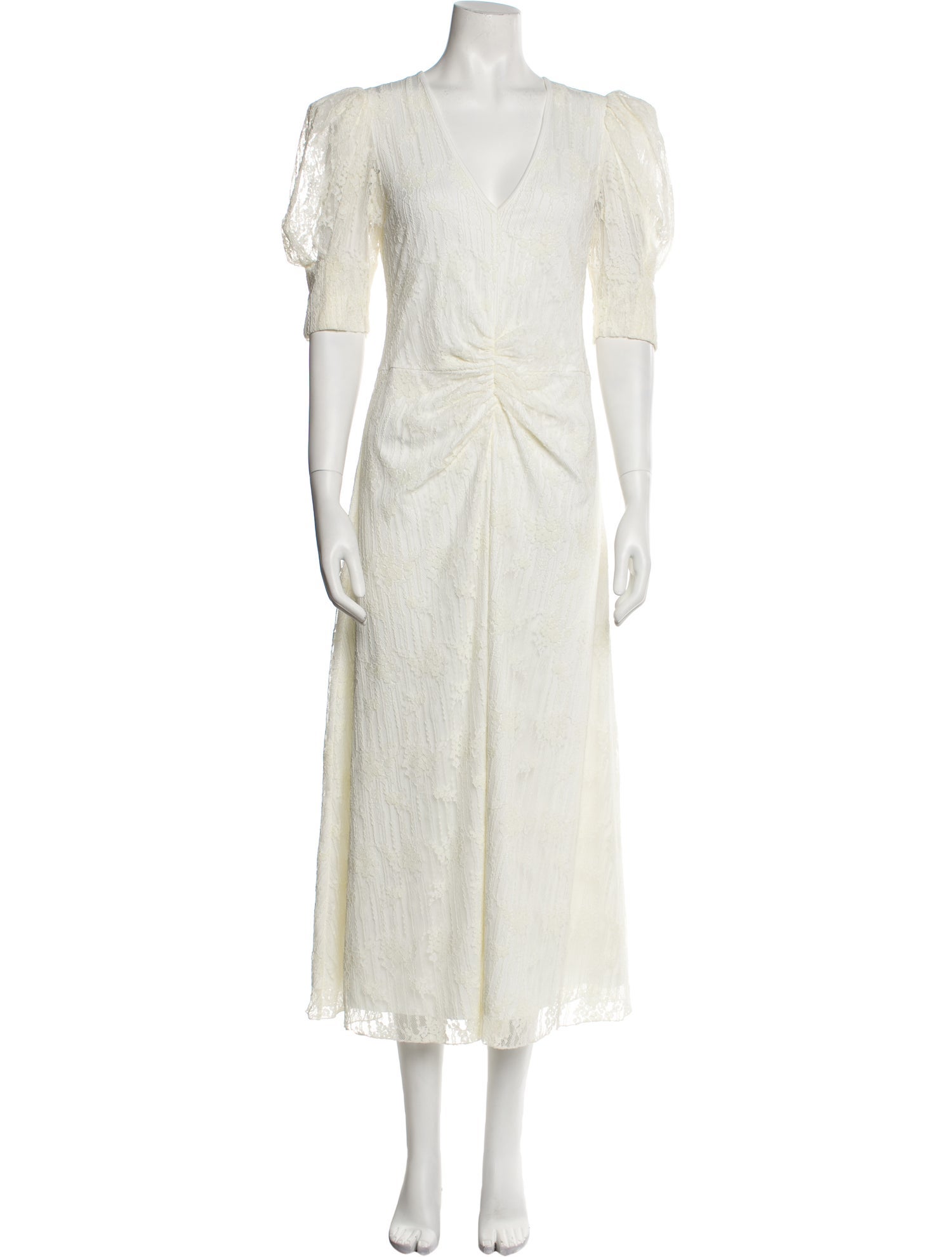 ROTATE Birger Christensen V-Neck Long Dress