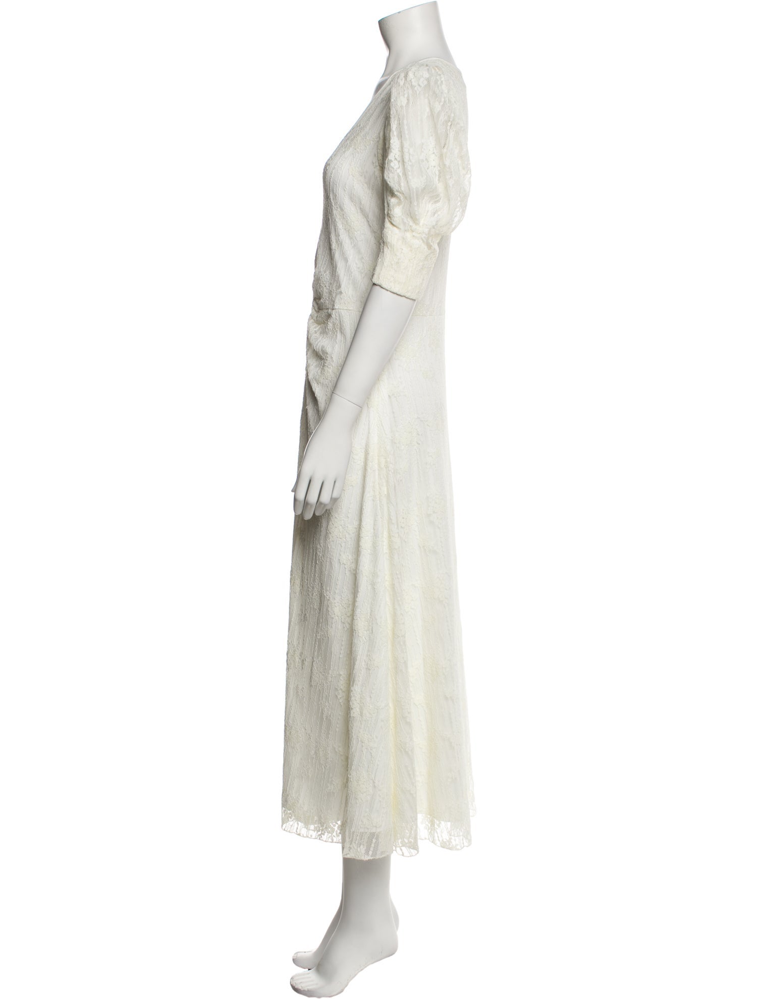 ROTATE Birger Christensen V-Neck Long Dress