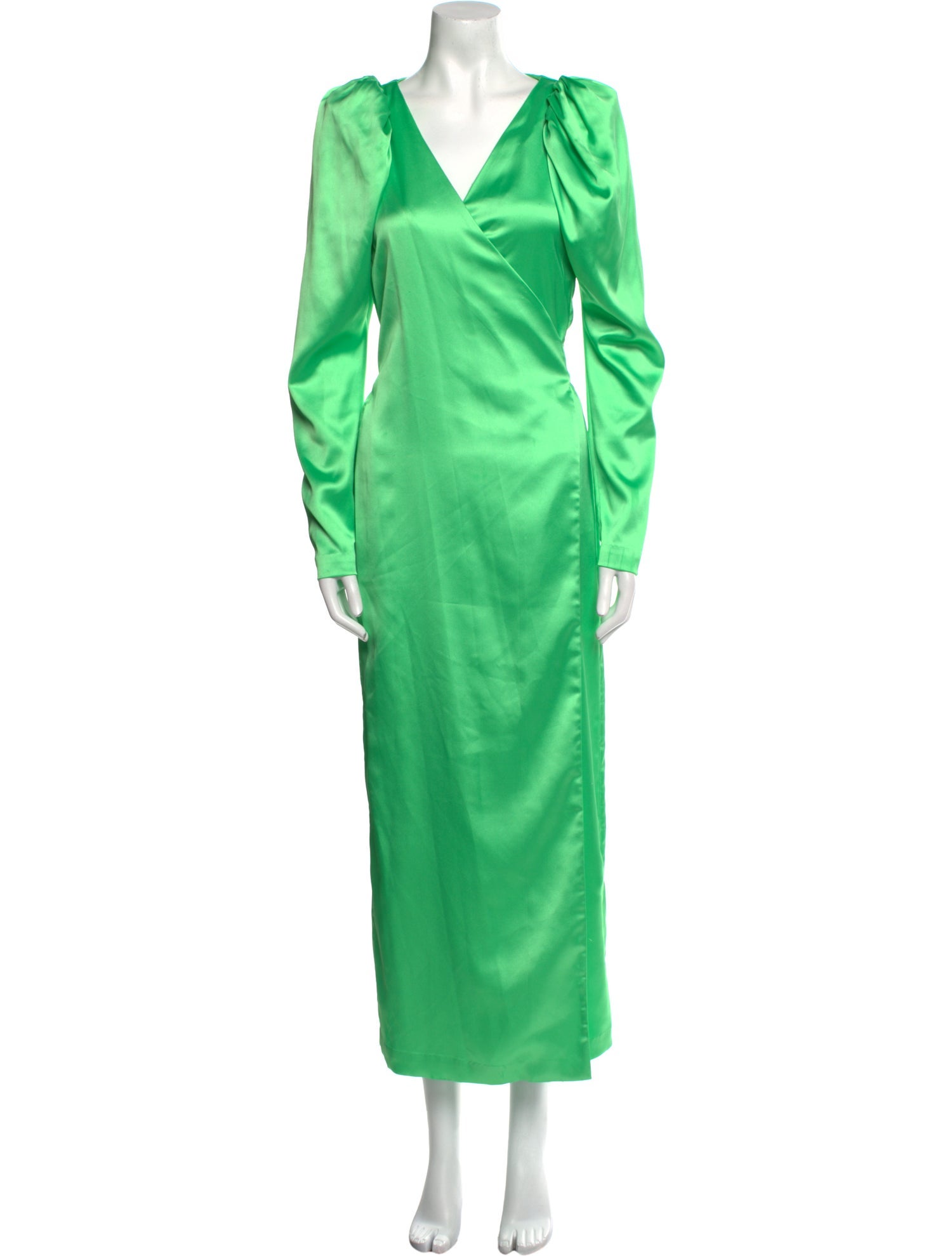 ROTATE Birger Christensen V-Neck Long Dress