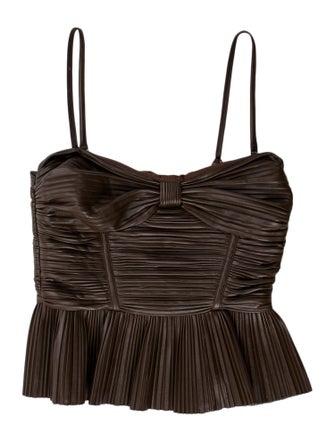 ROTATE Birger Christensen Strapless Crop Top