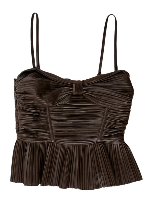 ROTATE Birger Christensen Strapless Crop Top