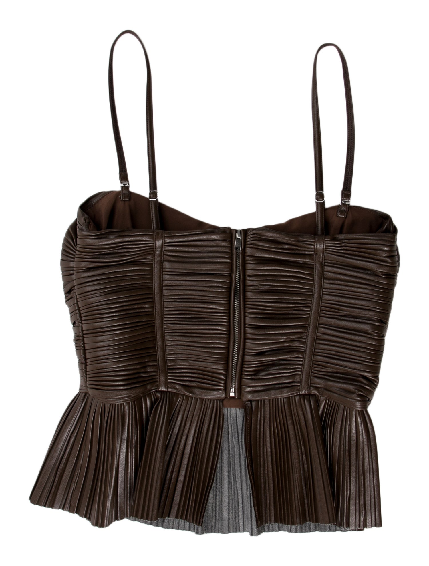 ROTATE Birger Christensen Strapless Crop Top