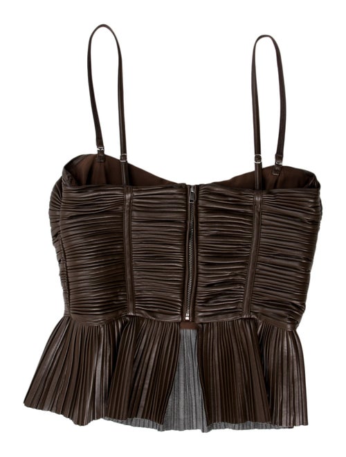 ROTATE Birger Christensen Strapless Crop Top