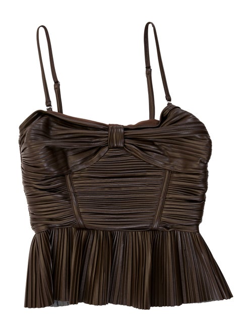 ROTATE Birger Christensen Square Neckline Sleeveless Top