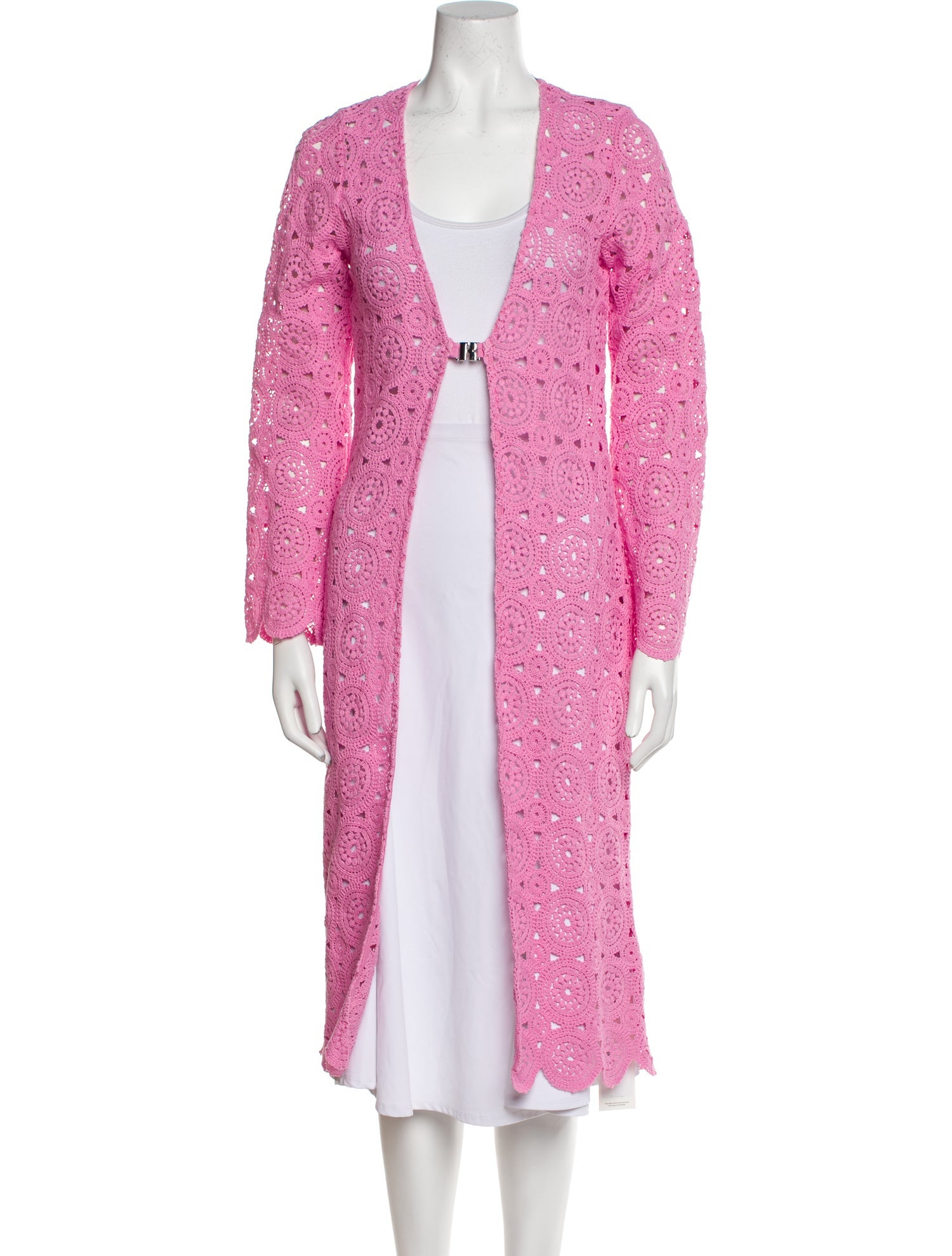 ROTATE Birger Christensen Eyelet Lace Pattern Robe