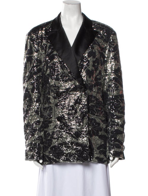 ROTATE Birger Christensen Floral Print Evening Jacket