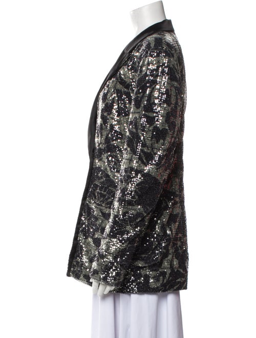 ROTATE Birger Christensen Floral Print Evening Jacket