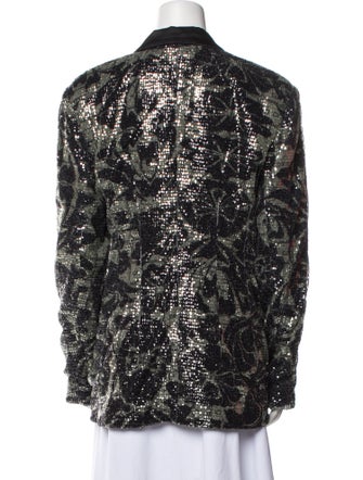 ROTATE Birger Christensen Floral Print Evening Jacket
