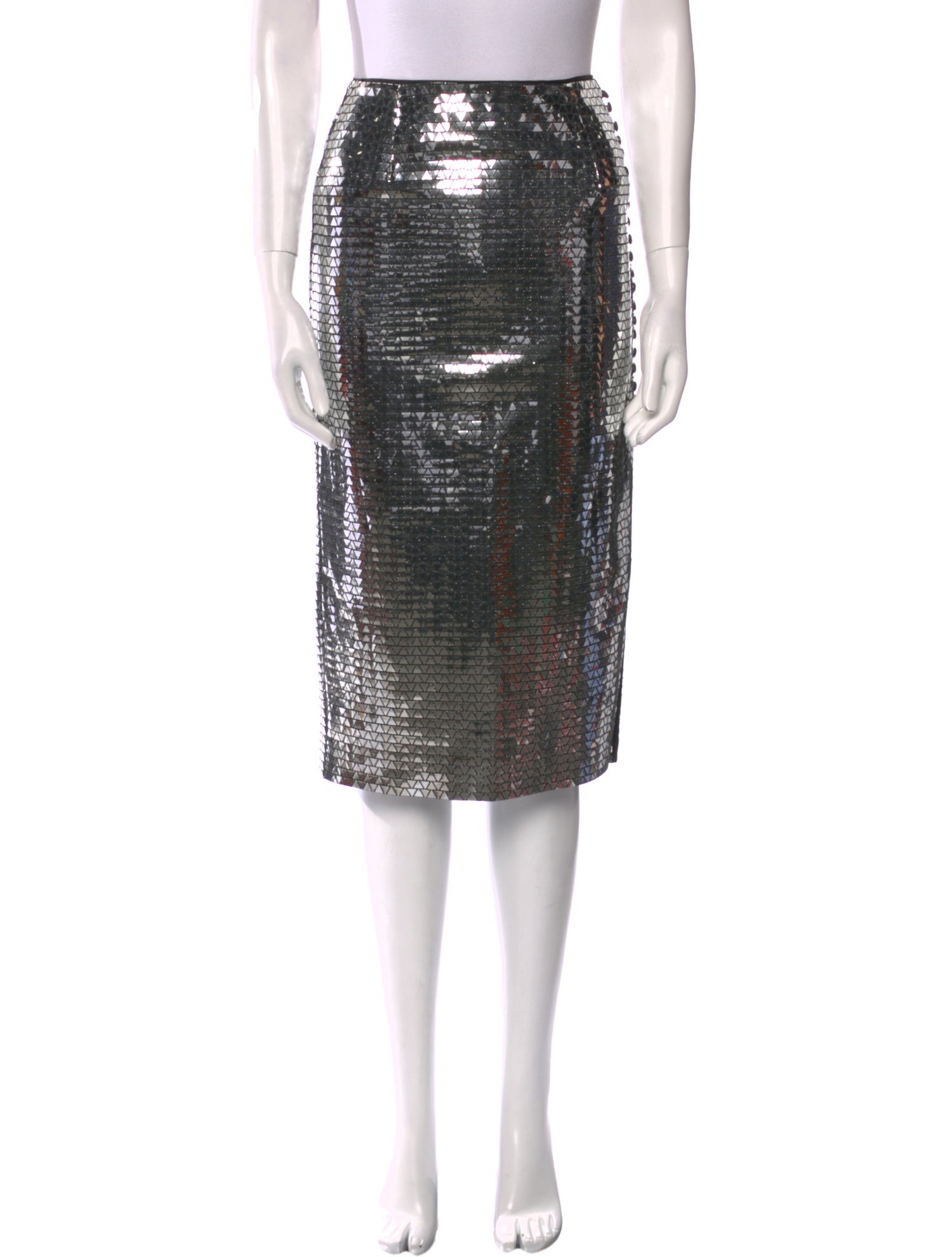 ROTATE Birger Christensen Sequin Embellishments Knee-Length Skirt