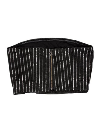 ROTATE Birger Christensen Strapless Crop Top