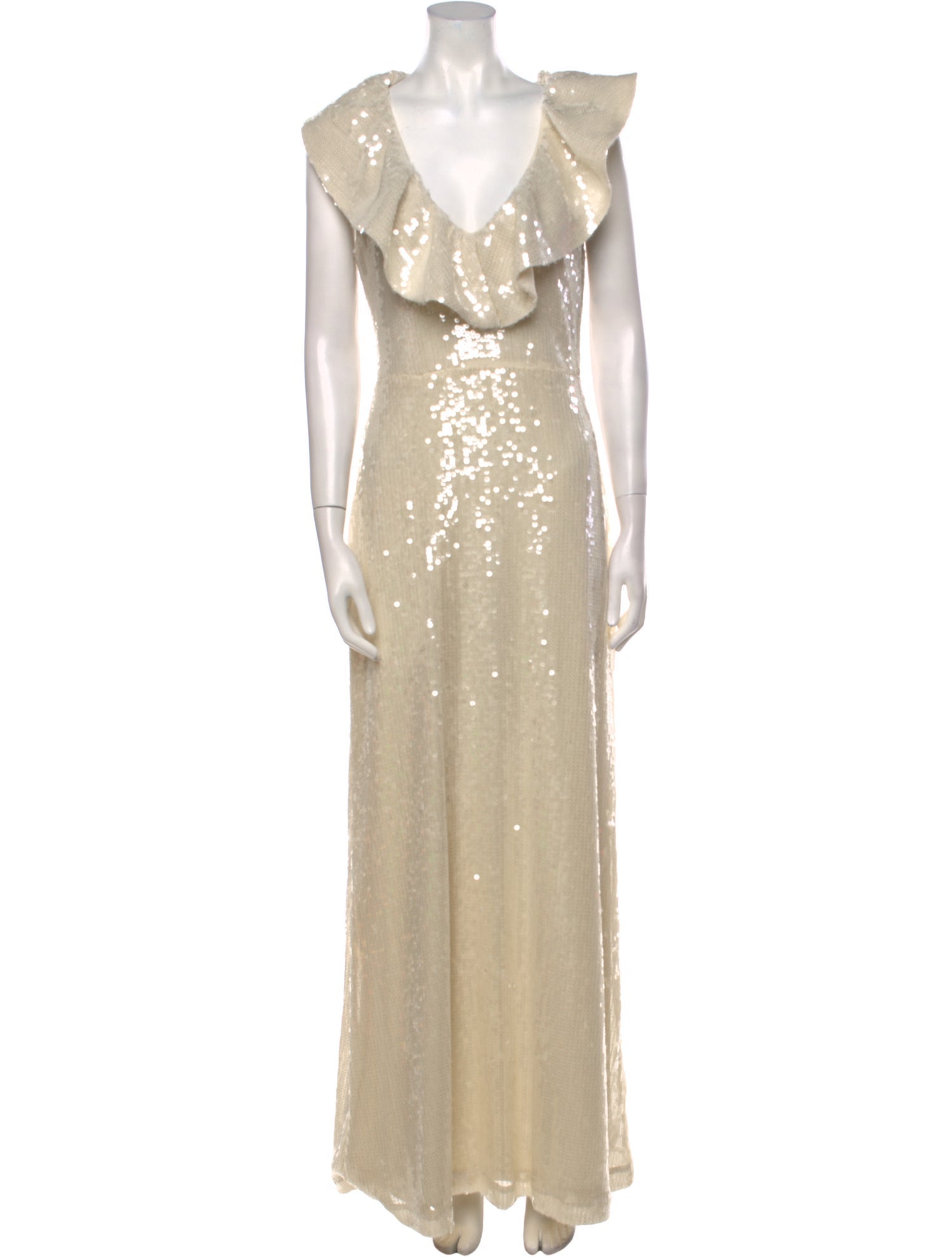 ROTATE Birger Christensen V-Neck Long Dress w/ Tags