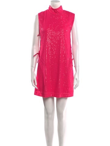 Rotate Birger Christensen Dresses Mock Neck Mini Dress M