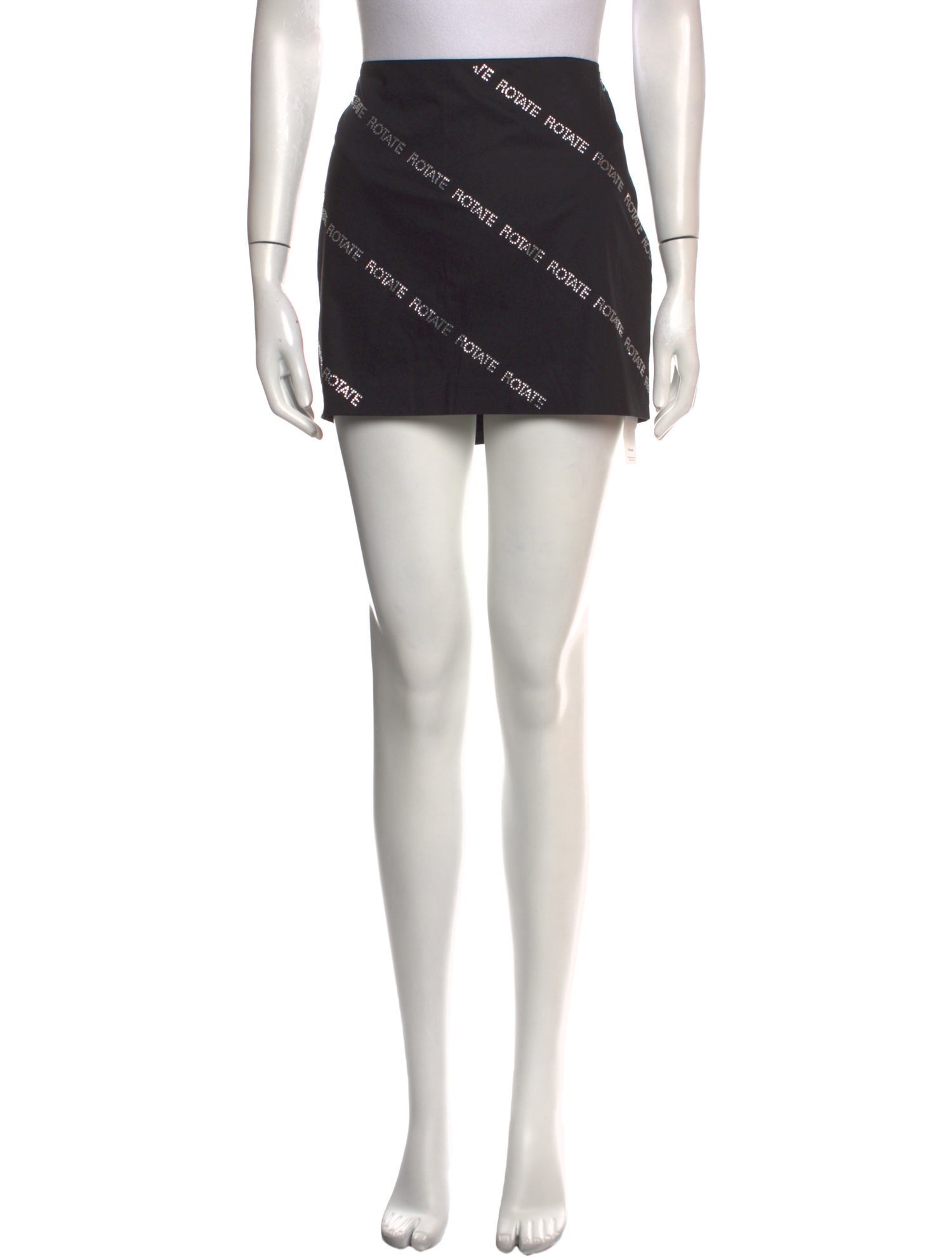 ROTATE Birger Christensen Crystal Embellishments Mini Skirt w/ Tags