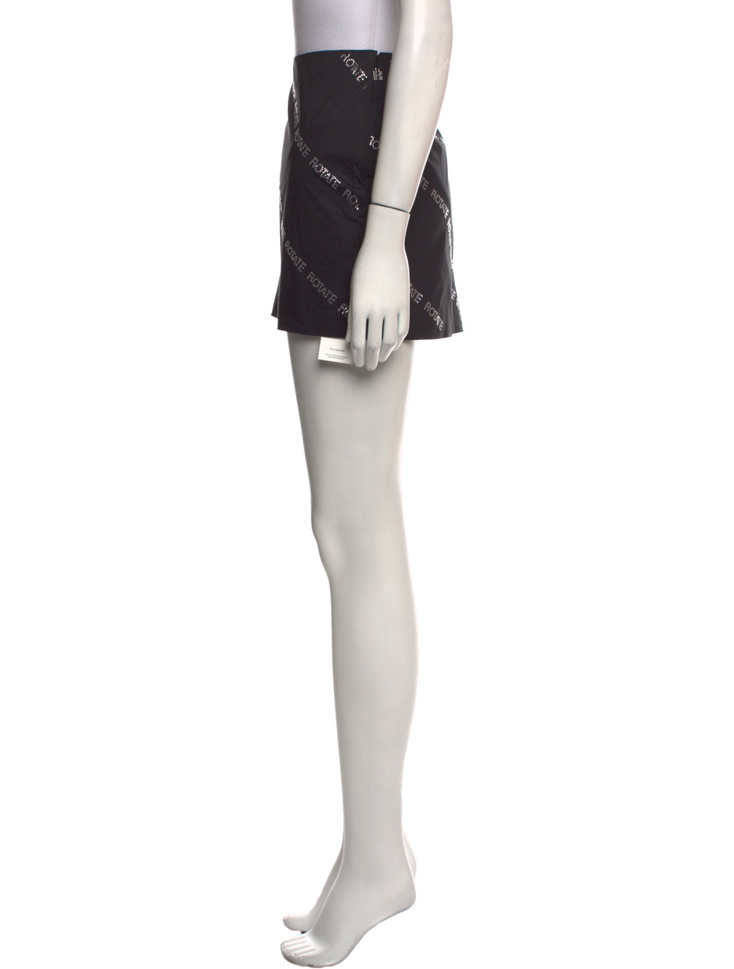 ROTATE Birger Christensen Crystal Embellishments Mini Skirt w/ Tags