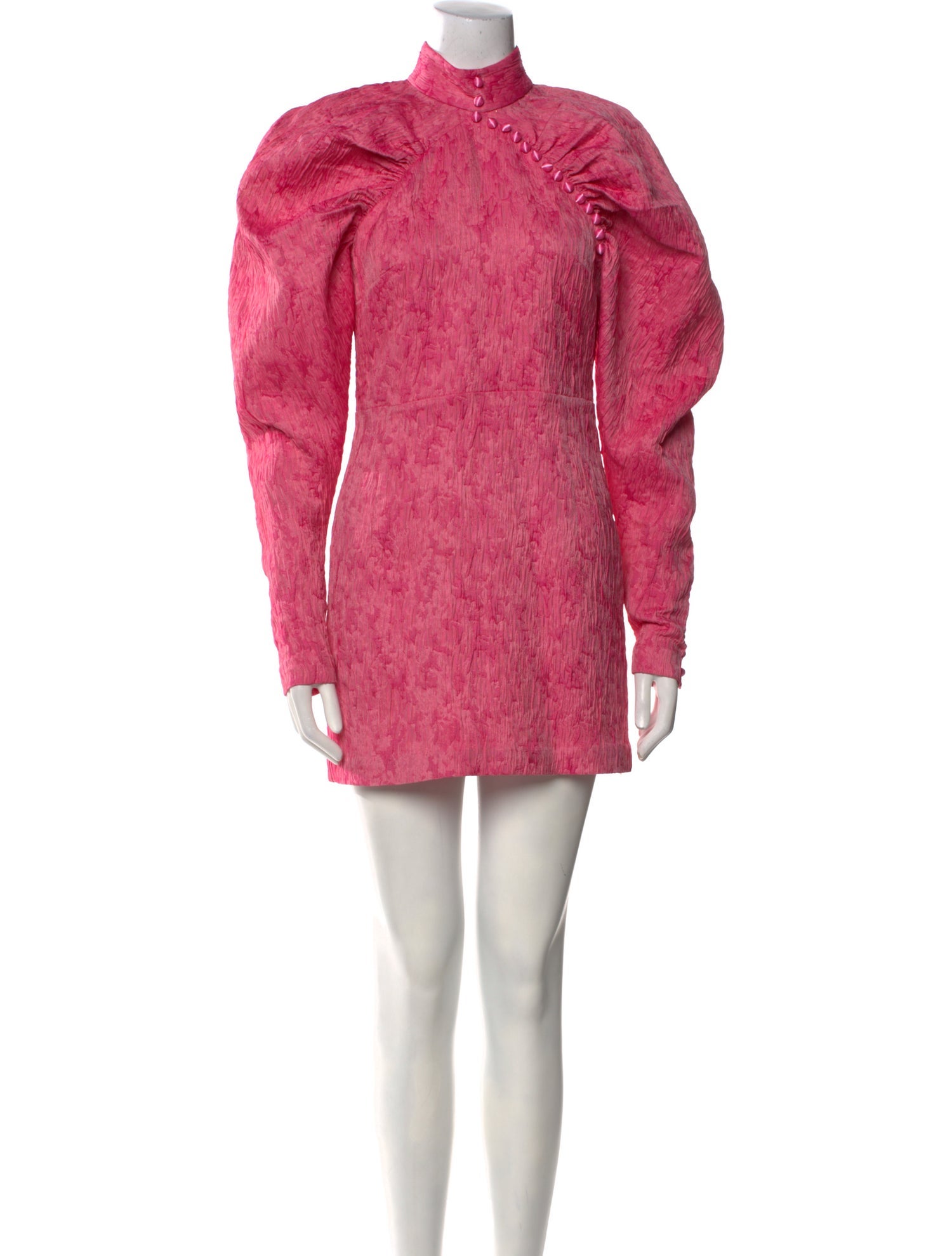 ROTATE Birger Christensen Mock Neck Mini Dress