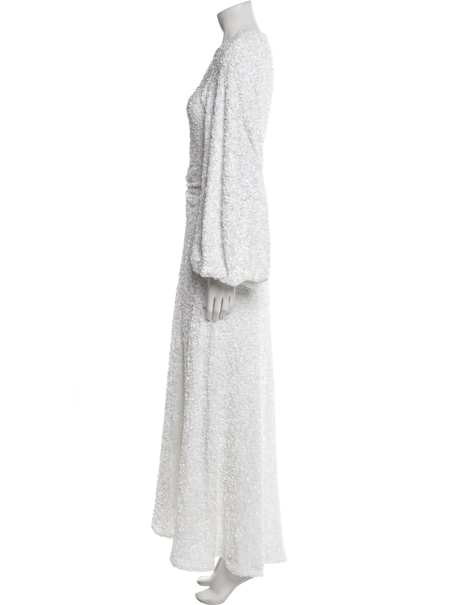 ROTATE Birger Christensen Mock Neck Long Dress