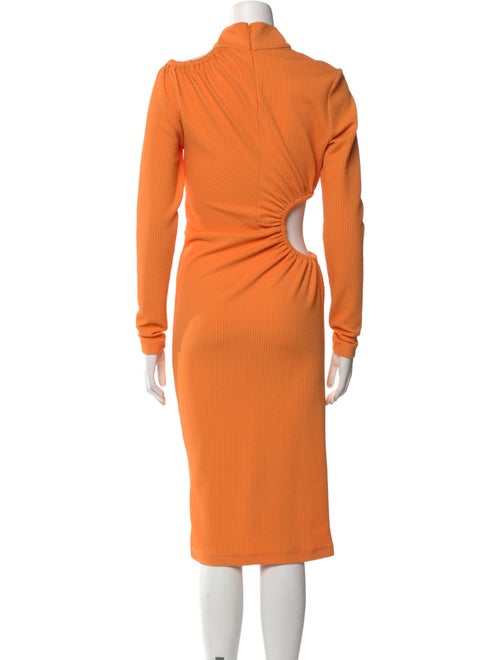 ROTATE Birger Christensen Turtleneck Midi Length Dress