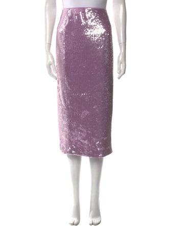 ROTATE Birger Christensen Sequin Embellishments Midi Length Skirt