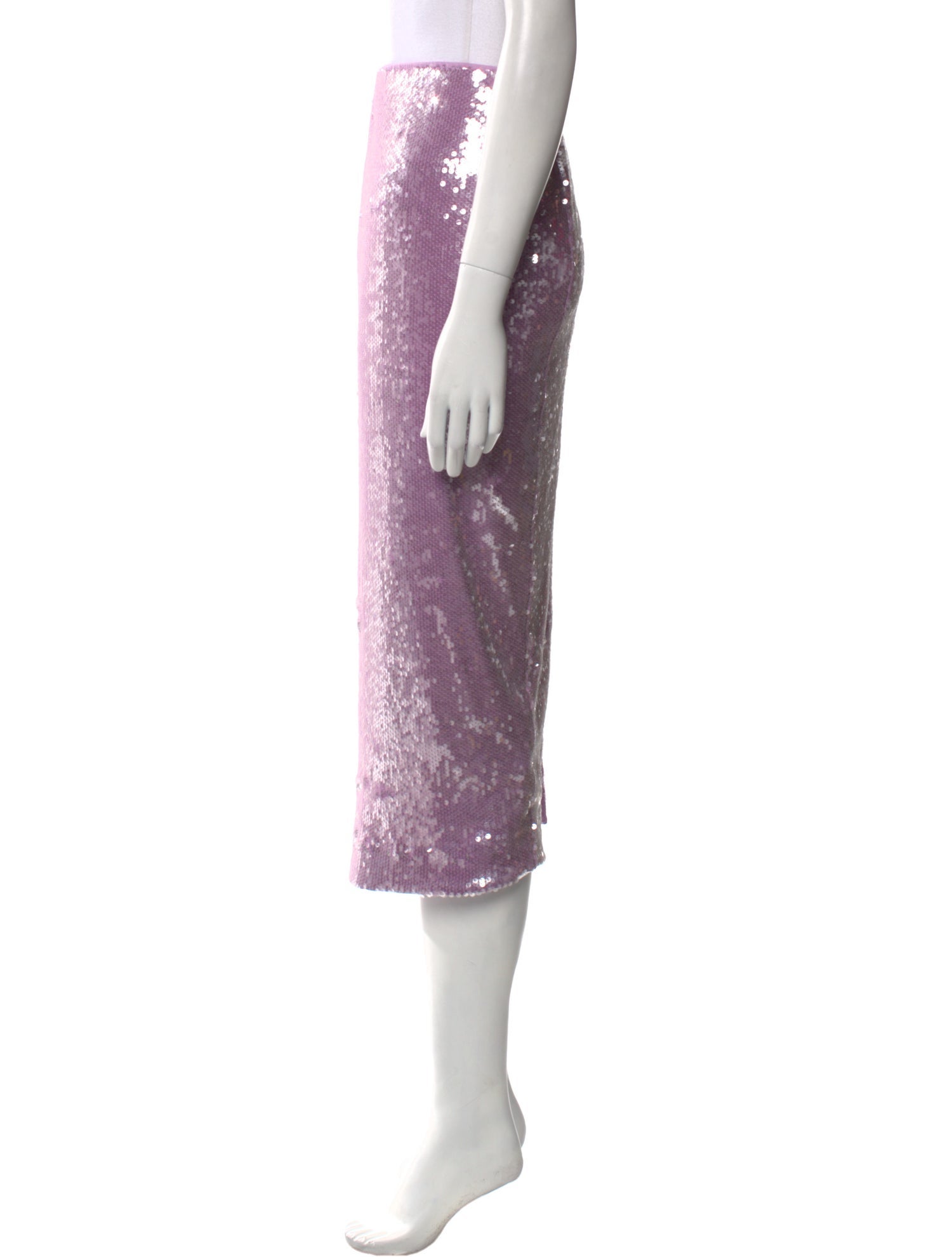 ROTATE Birger Christensen Sequin Embellishments Midi Length Skirt