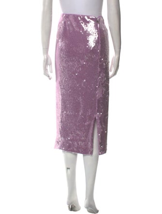 ROTATE Birger Christensen Sequin Embellishments Midi Length Skirt