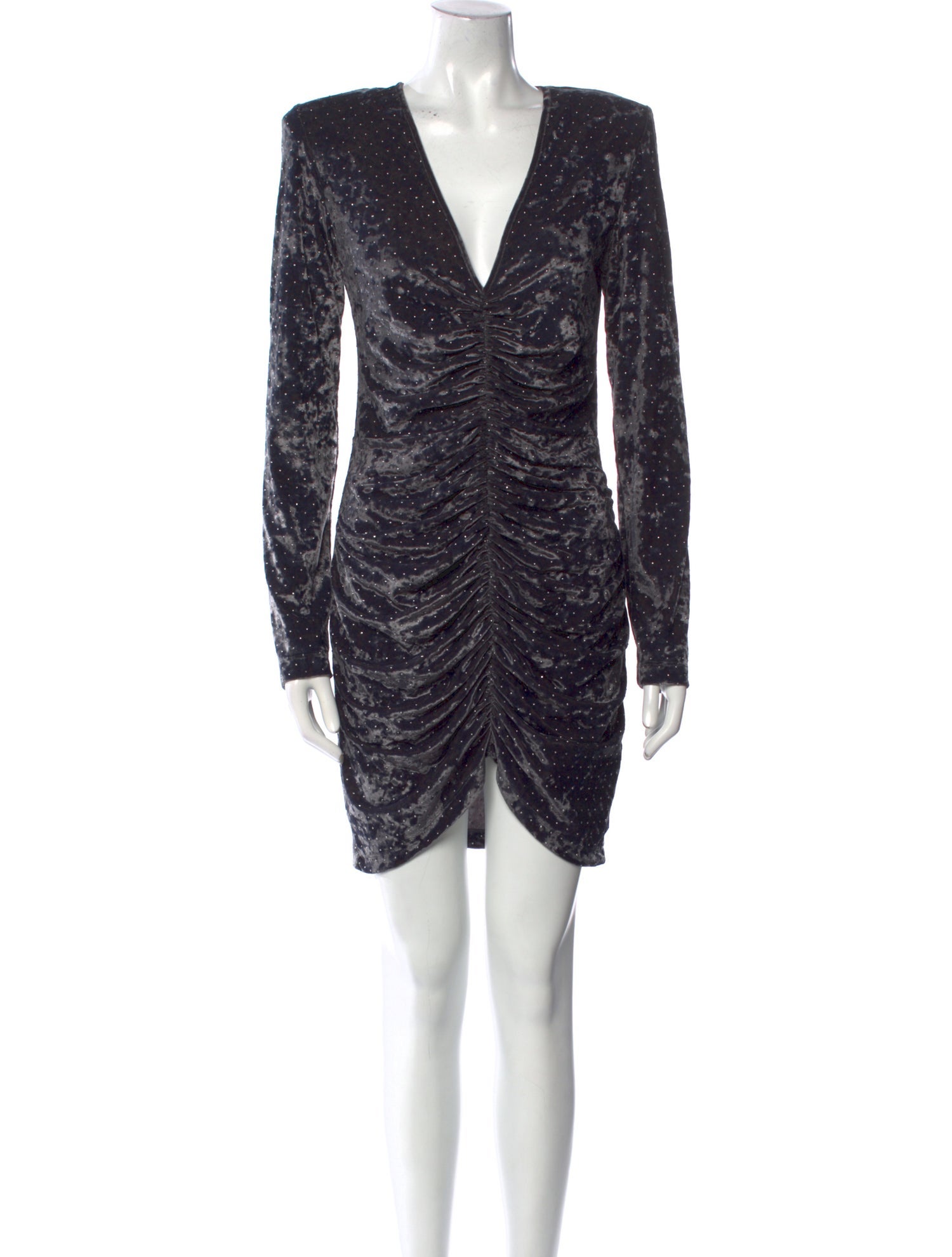 ROTATE Birger Christensen Plunge Neckline Mini Dress