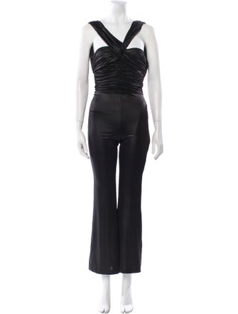 ROTATE Birger Christensen V-Neck Jumpsuit