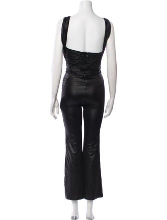 ROTATE Birger Christensen V-Neck Jumpsuit