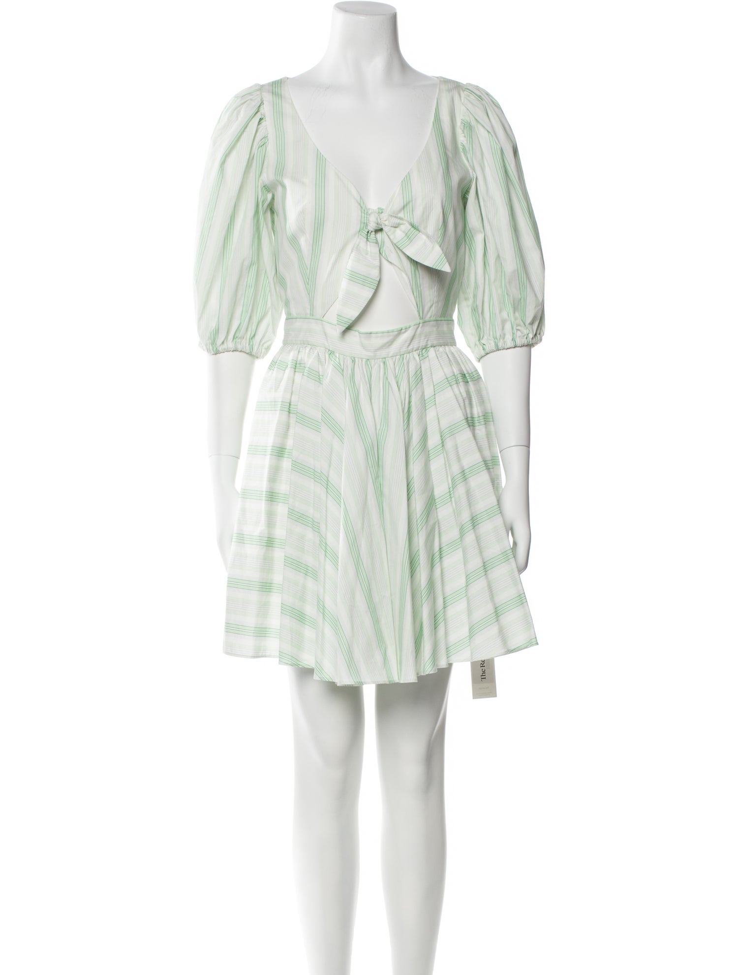 ROTATE Birger Christensen Striped Mini Dress
