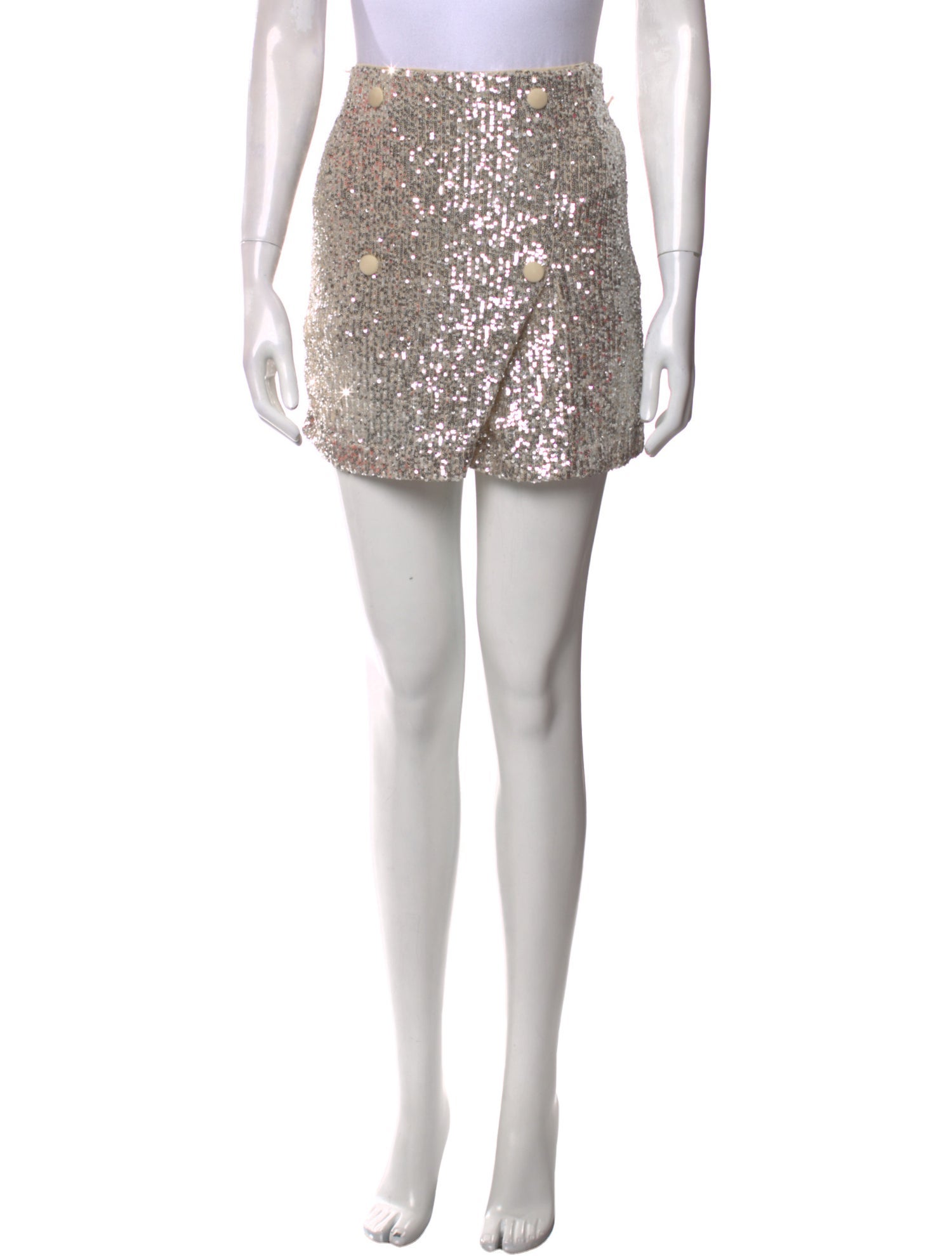 ROTATE Birger Christensen Sequin Embellishments Mini Skirt