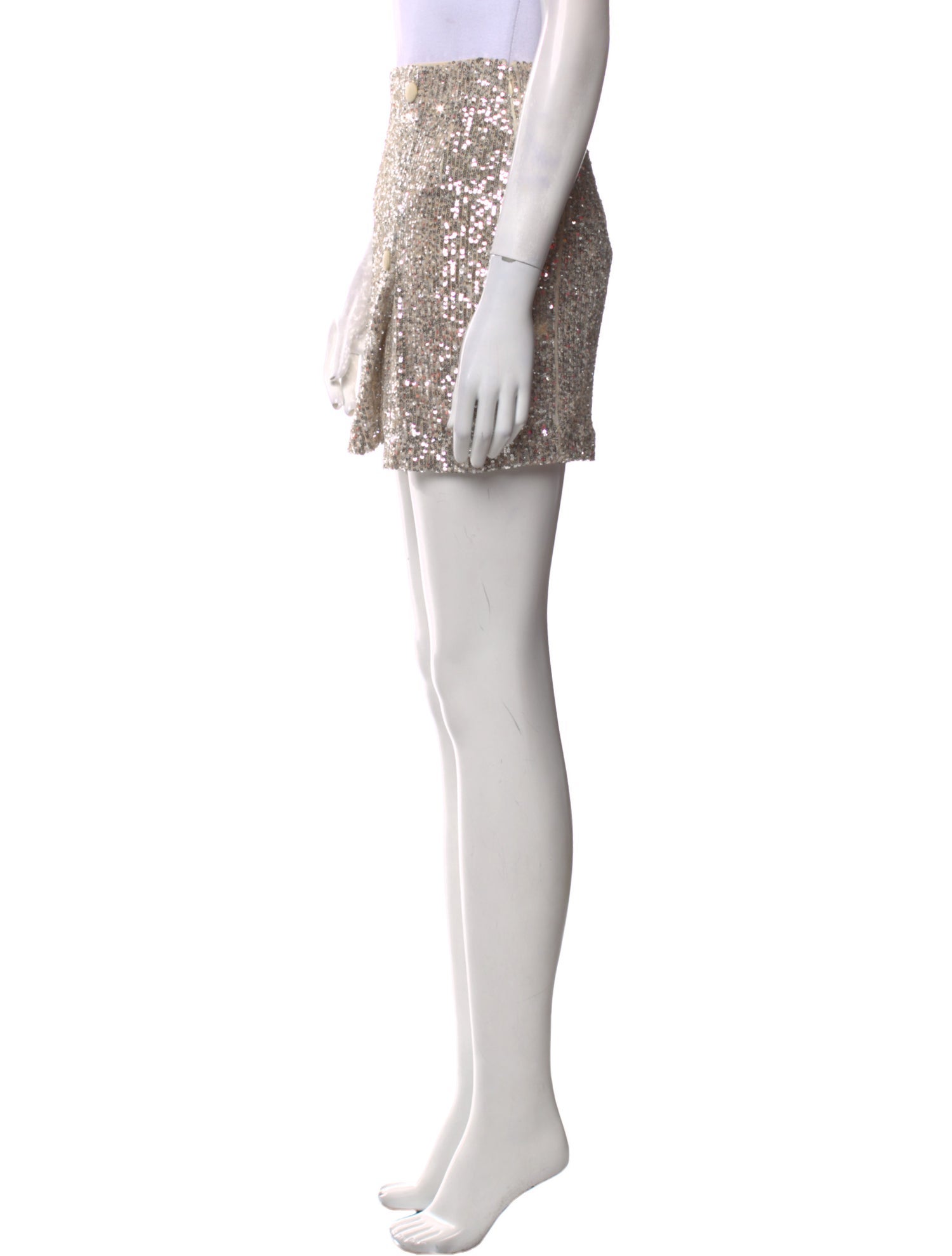 ROTATE Birger Christensen Sequin Embellishments Mini Skirt