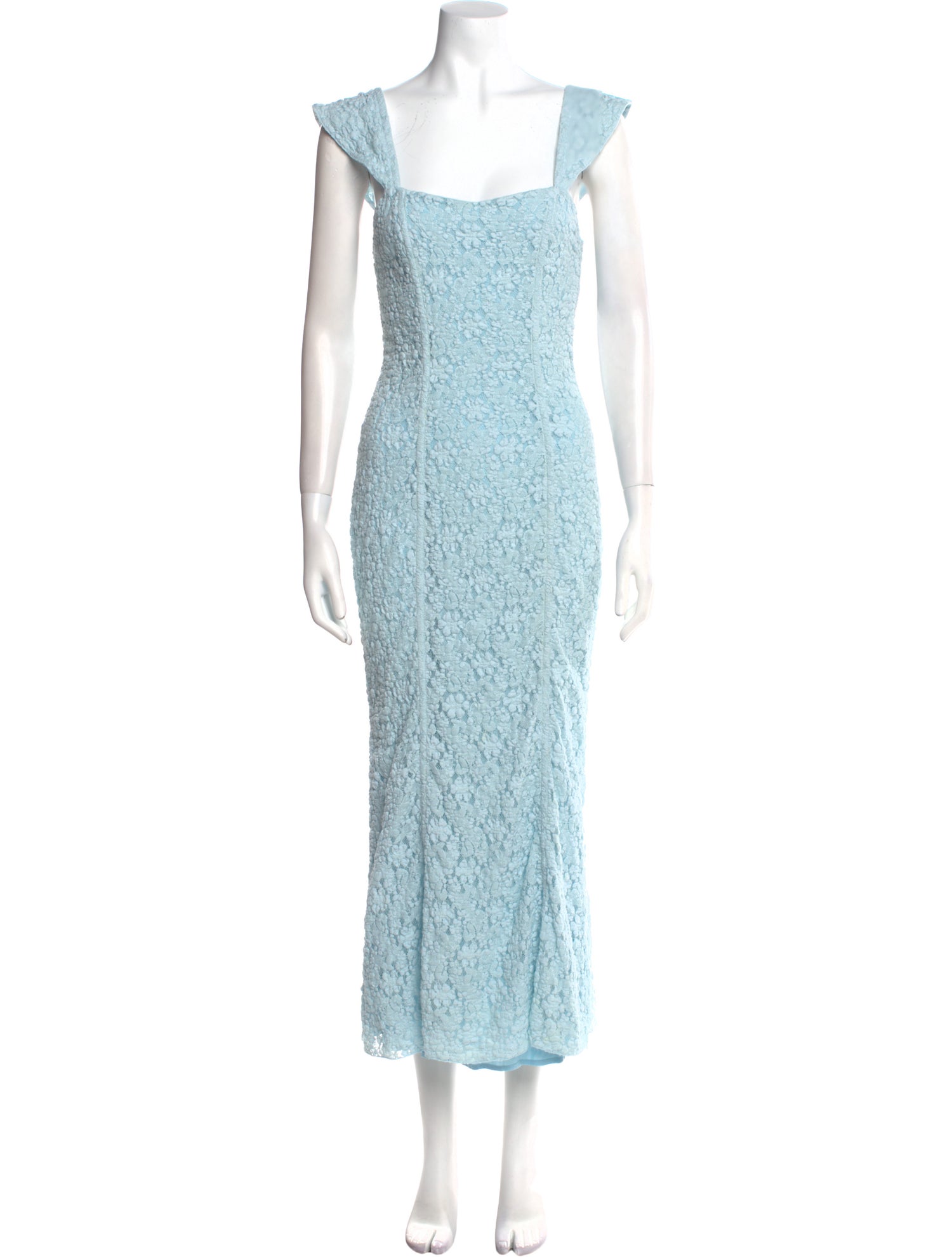 ROTATE Birger Christensen Floral Print Long Dress