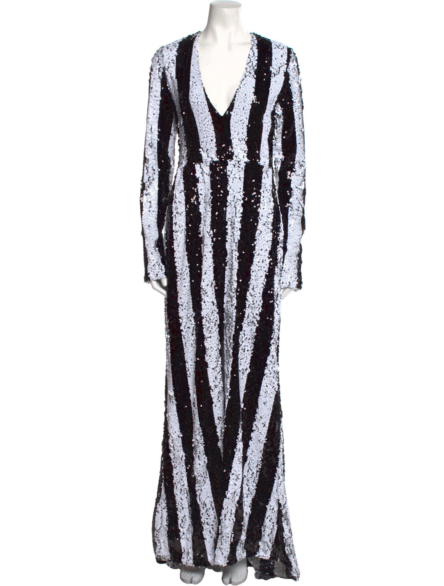 ROTATE Birger Christensen V-Neck Long Dress