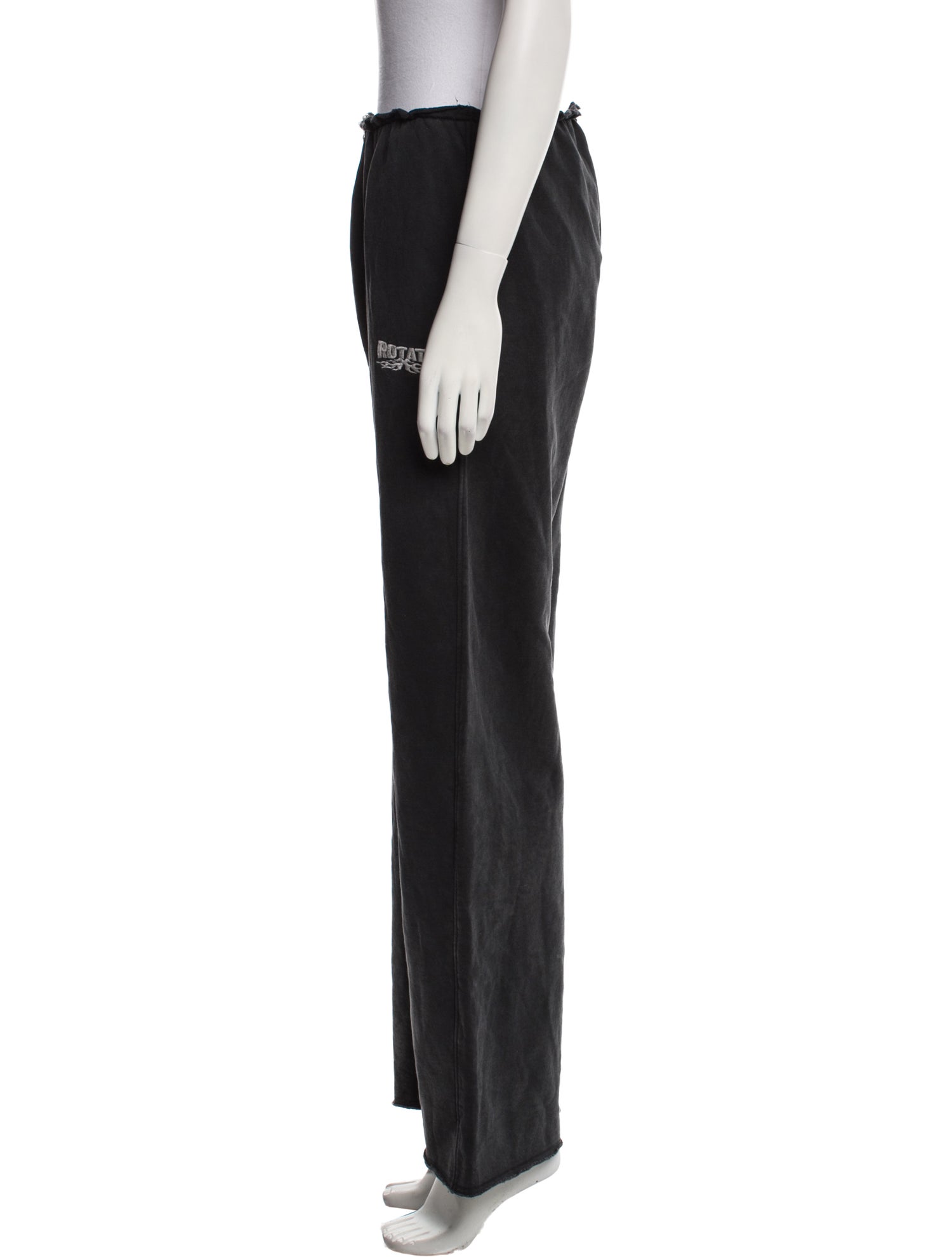 ROTATE Birger Christensen Raw-Edge Trim Sweatpants