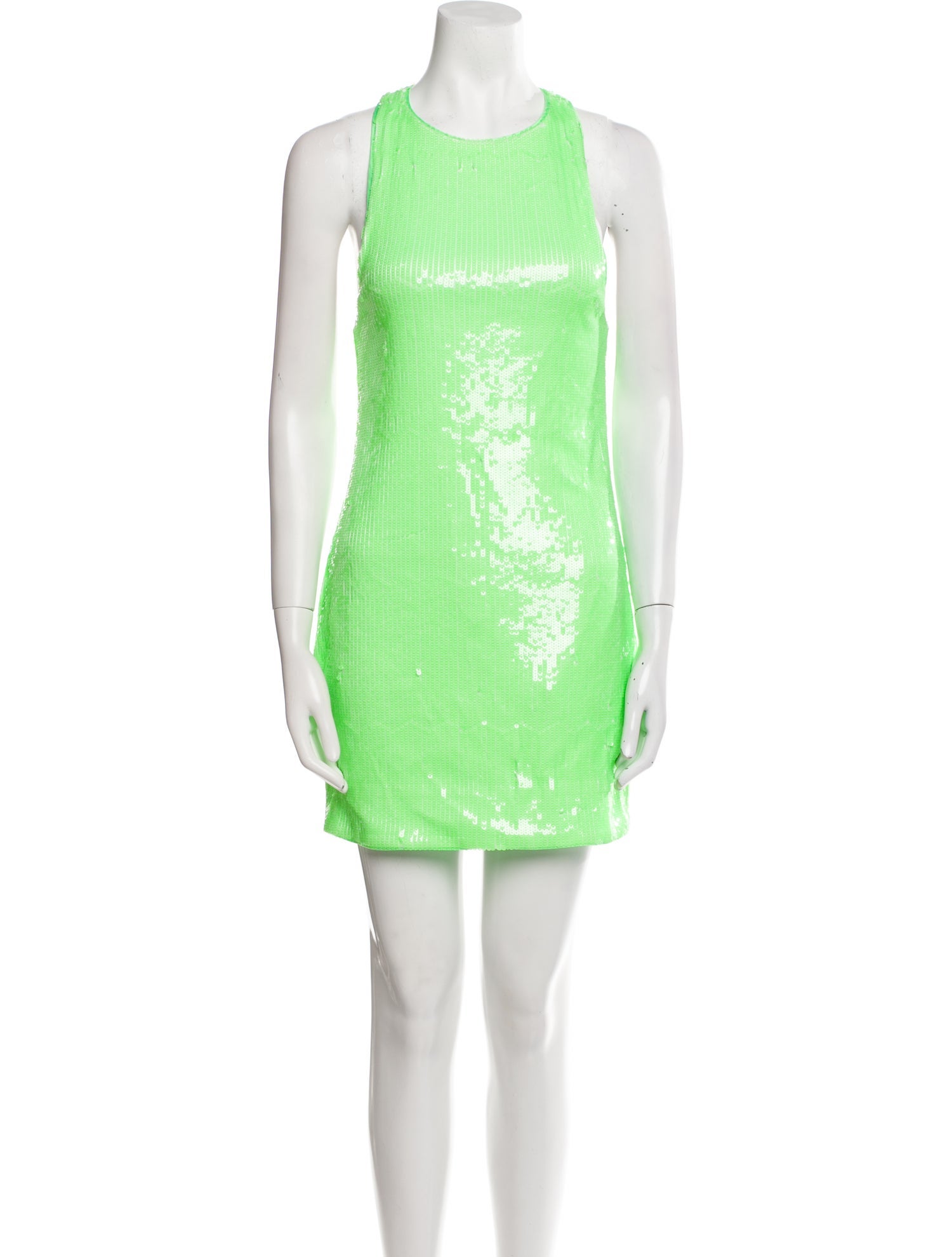 ROTATE Birger Christensen Scoop Neck Mini Dress