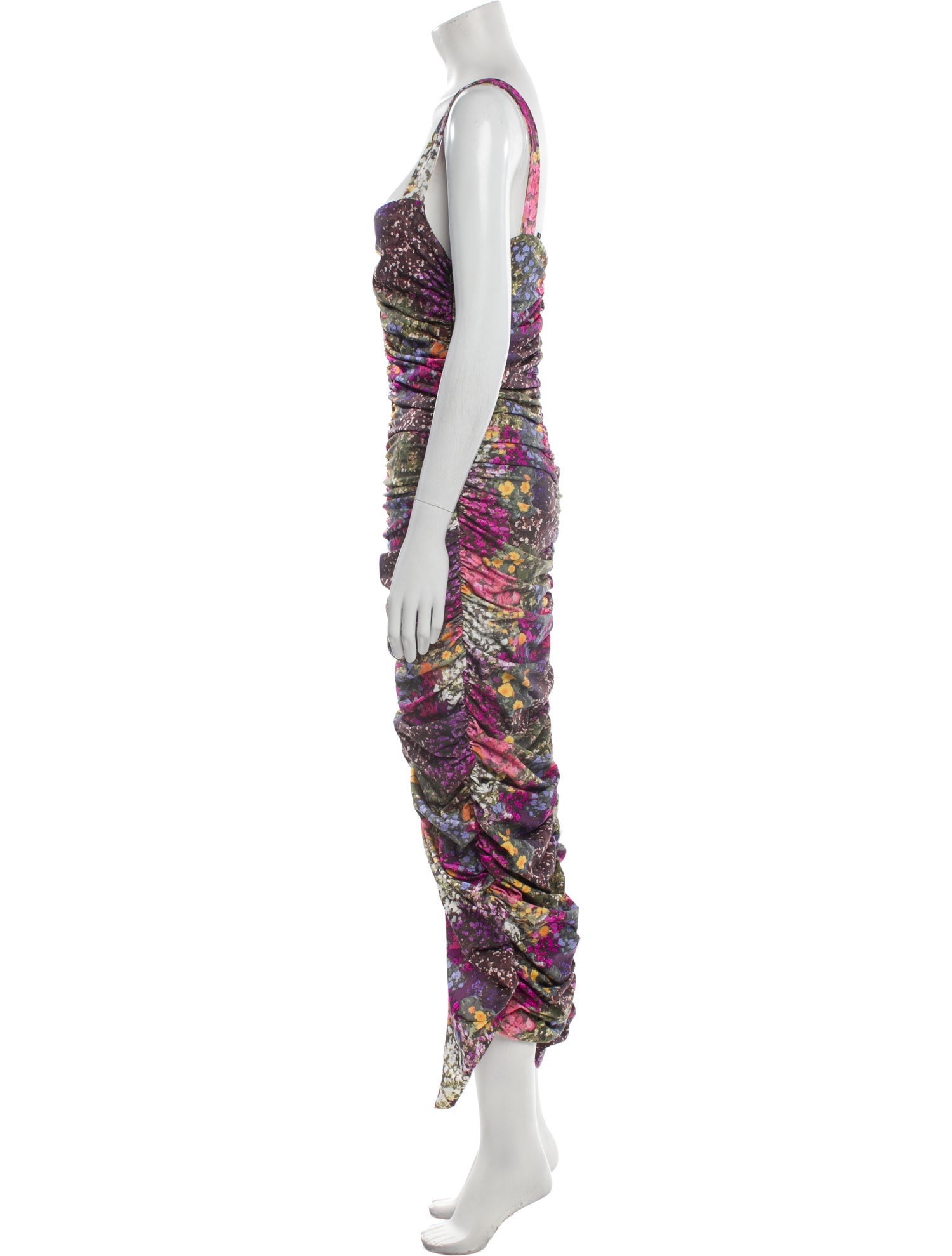 ROTATE Birger Christensen Printed Long Dress