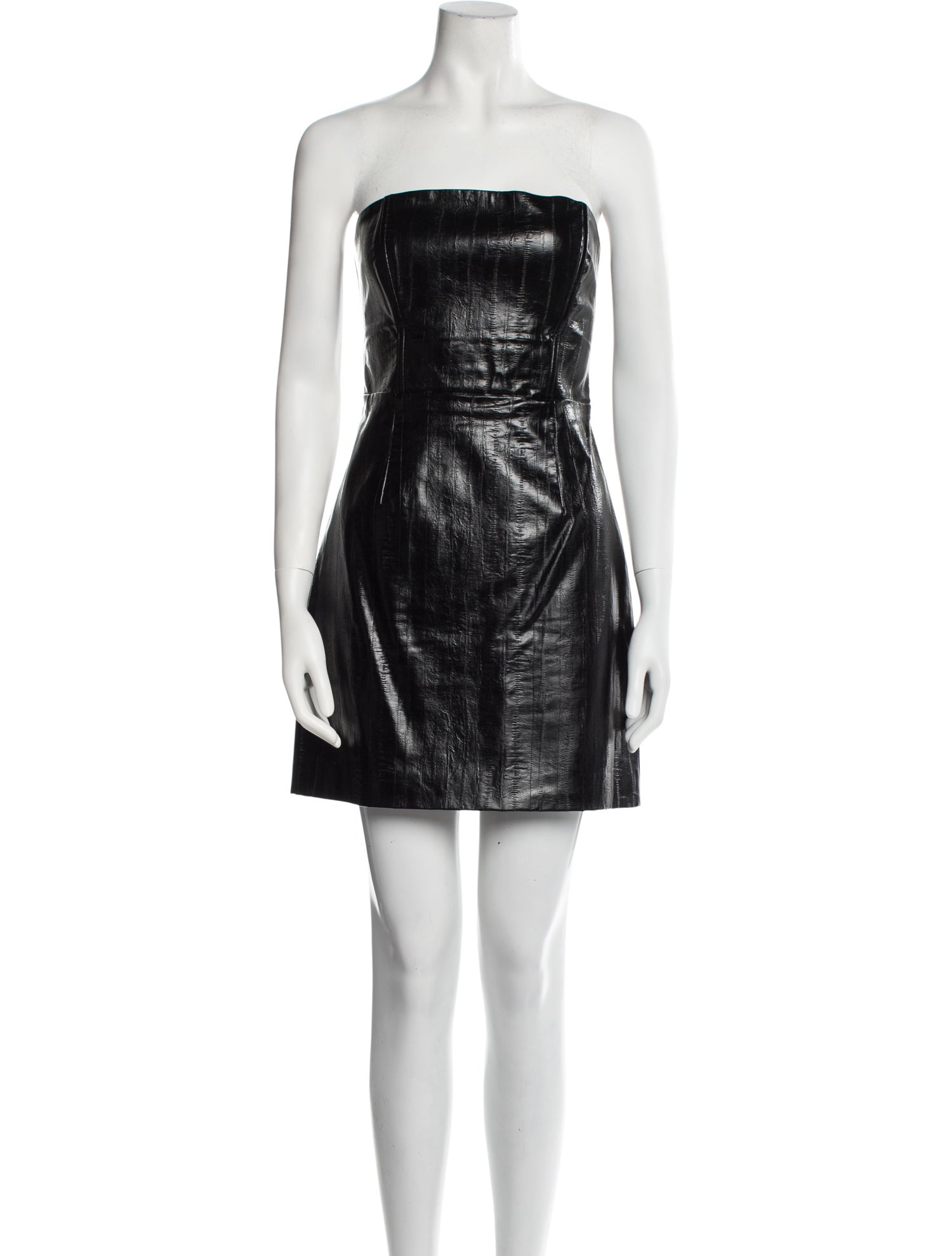 ROTATE Birger Christensen Faux Leather Mini Dress