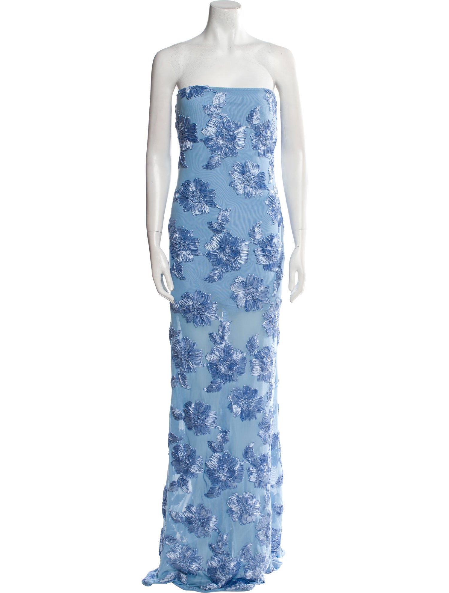 ROTATE Birger Christensen Floral Print Long Dress