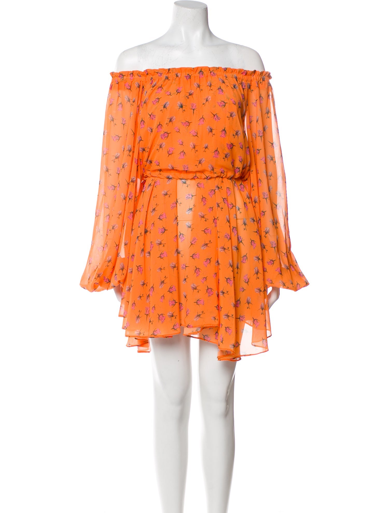 ROTATE Birger Christensen Floral Print Mini Dress