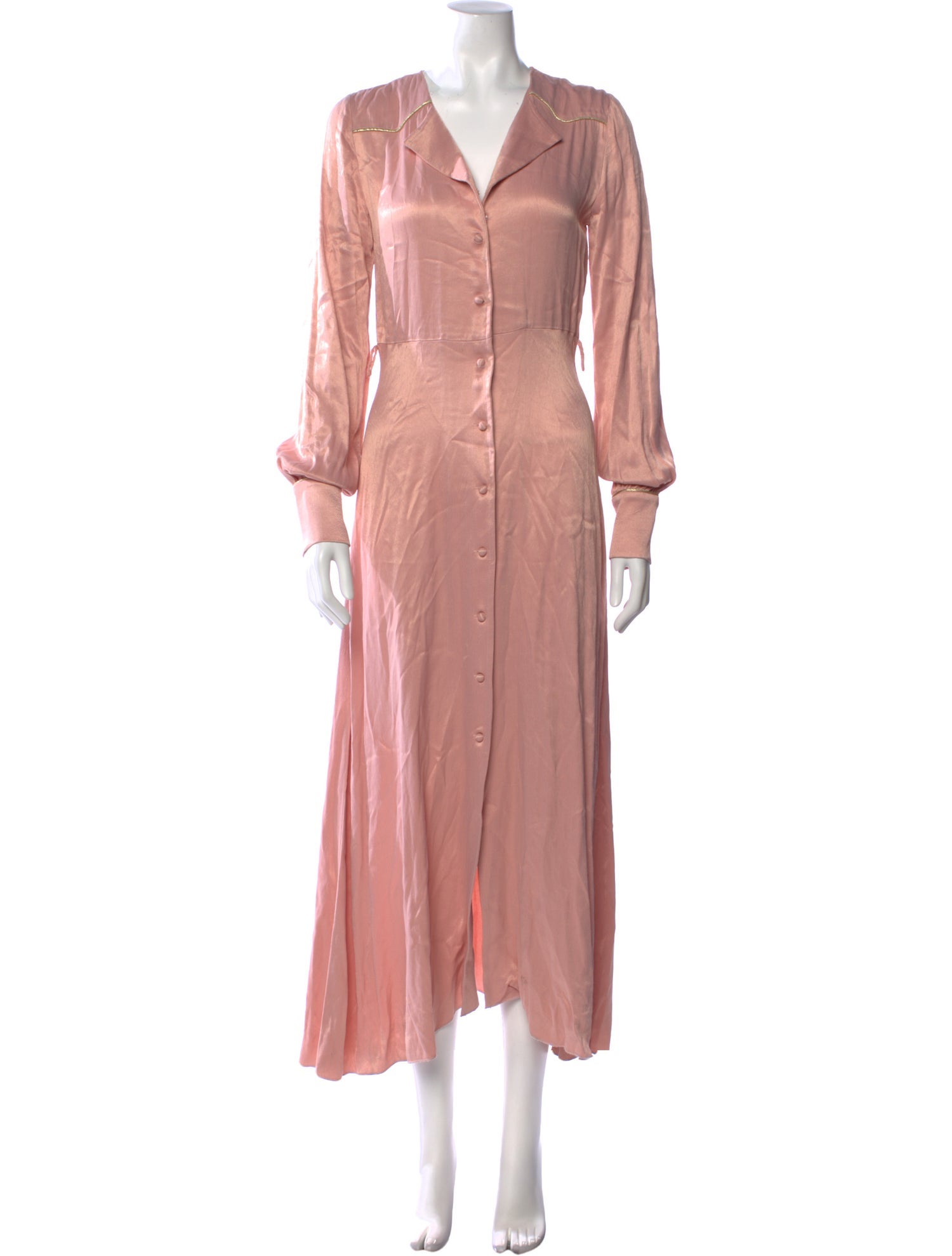 ROTATE Birger Christensen V-Neck Long Dress