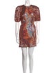 ROTATE Birger Christensen Patterned Mini Dress