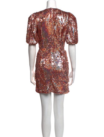 ROTATE Birger Christensen Patterned Mini Dress